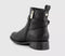 Womens OFFICE Athens Buckle Strap Ankle Boots Black