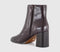 Womens OFFICE Ava Block Heel Ankle Boots Burgundy