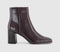 Womens OFFICE Ava Block Heel Ankle Boots Burgundy