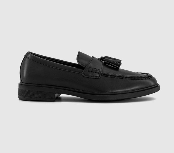Mens OFFICE Murdoch Tassel Loafers M Black