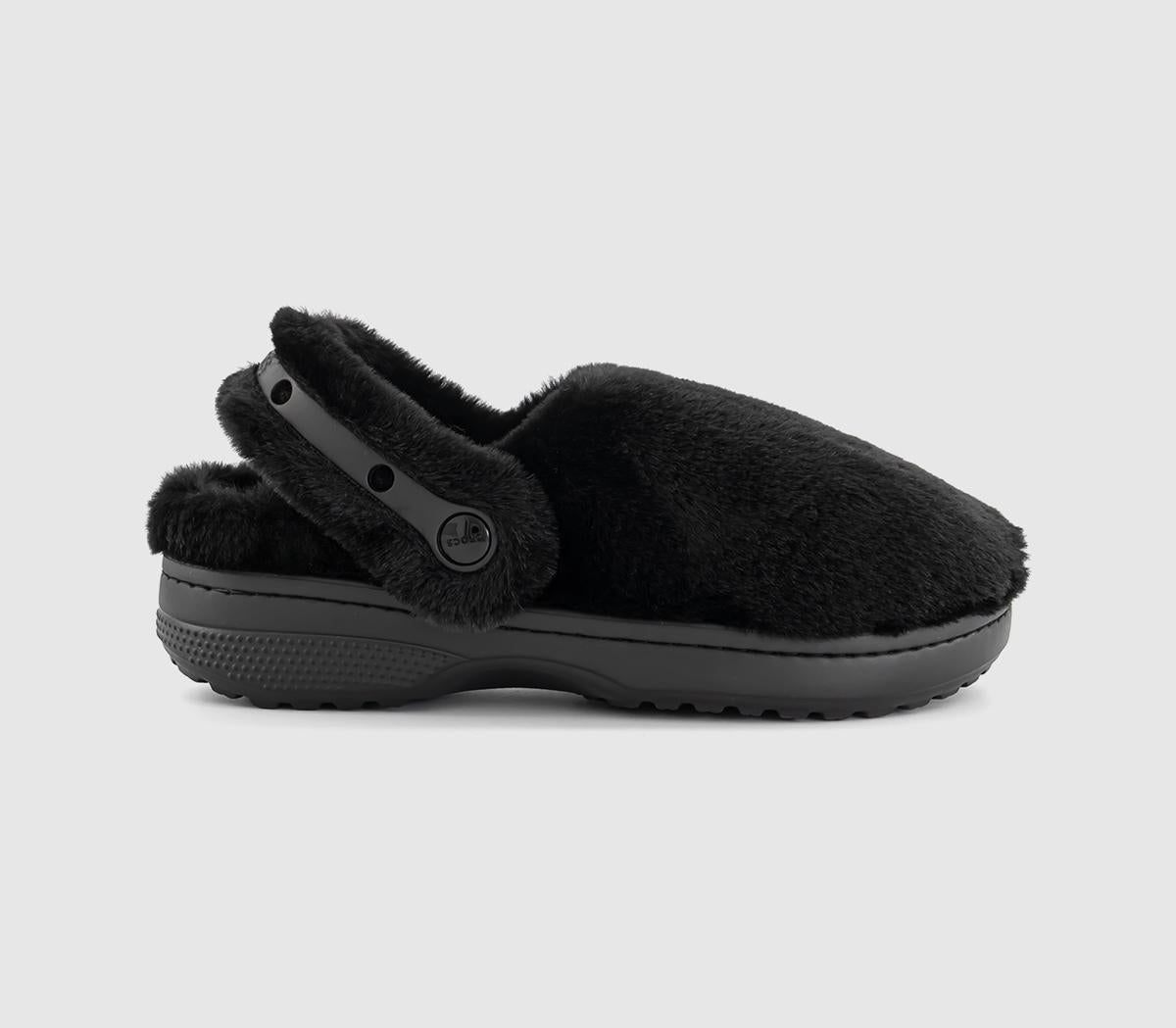 Womens Crocs Classic Unfurgetable Clogs Black
