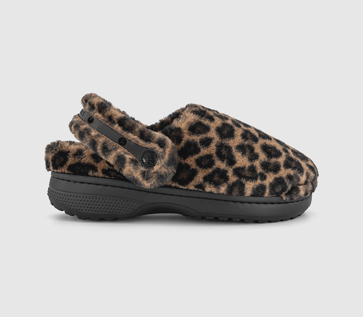 Womens Crocs Classic Unfurgetable Clogs Leopard