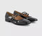 Womens OFFICE Fiction Double Strap Mary Jane Ballet Shoes Black Patent