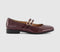 Womens OFFICE Fiction Double Strap Mary Jane Ballet Shoes Burgundy Patent - OFFCUTS SHOES by OFFICE