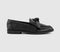 Womens OFFICE Favourite Bow Loafers Black - OFFCUTS SHOES by OFFICE