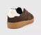 OFFICE Thrive Lace Up Suede Cup Sole Trainers Brown Suede