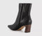 Womens OFFICE Arabella Set Back Heel Ankle Boots Black Leather
