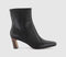 Womens OFFICE Arabella Set Back Heel Ankle Boots Black Leather