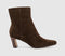 Womens OFFICE Arabella Set Back Heel Ankle Boot Brown Suede