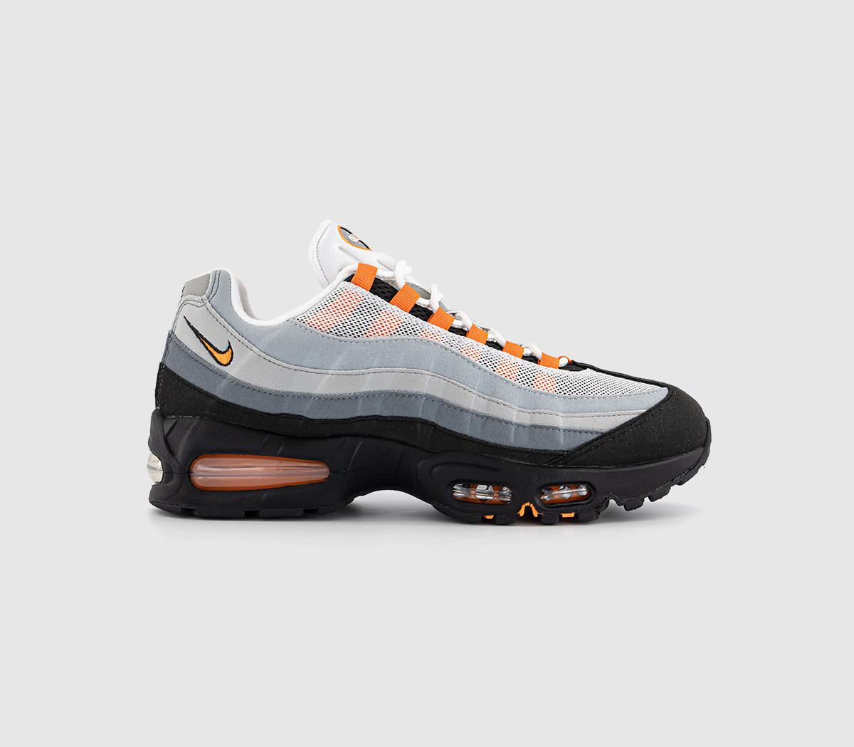 Nike Air Max 95 Og Trainers Black Bright Mandarin Cool Grey