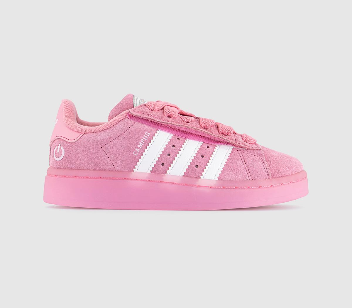 Kids adidas Campus Led Light Bliss Pink White Uk Size 13 Youth