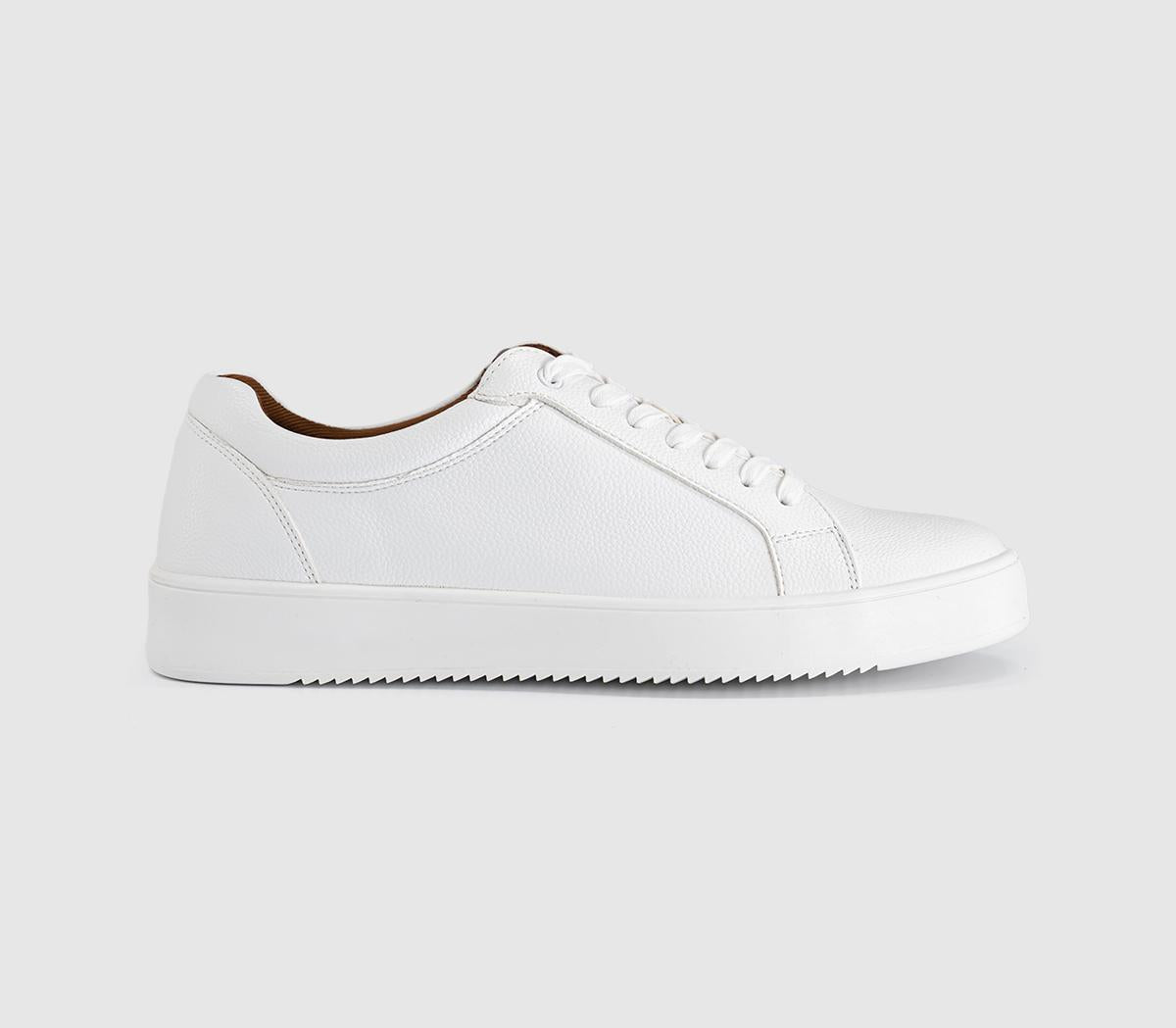OFFICE Carter Wedge Trainers New White