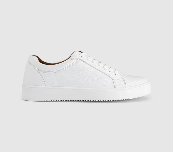 OFFICE Carter Wedge Trainers New White