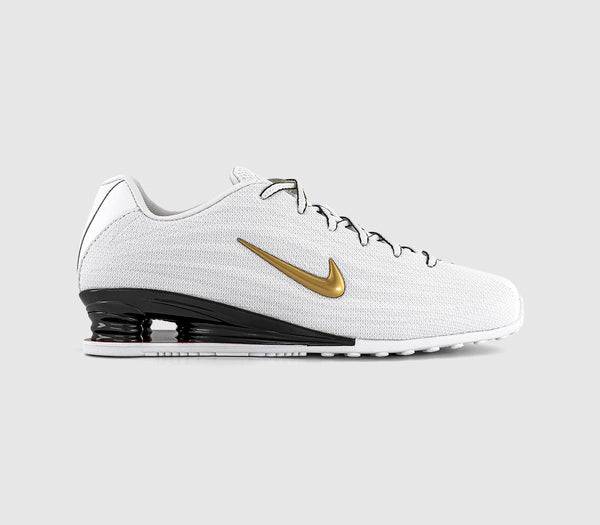  Nike Shox Z Trainers White Varsity Red Metallic Gold Uk Size 4