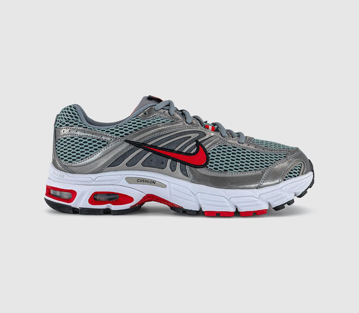 Nike Air Max Moto Trainers Smoke Grey University Red Black