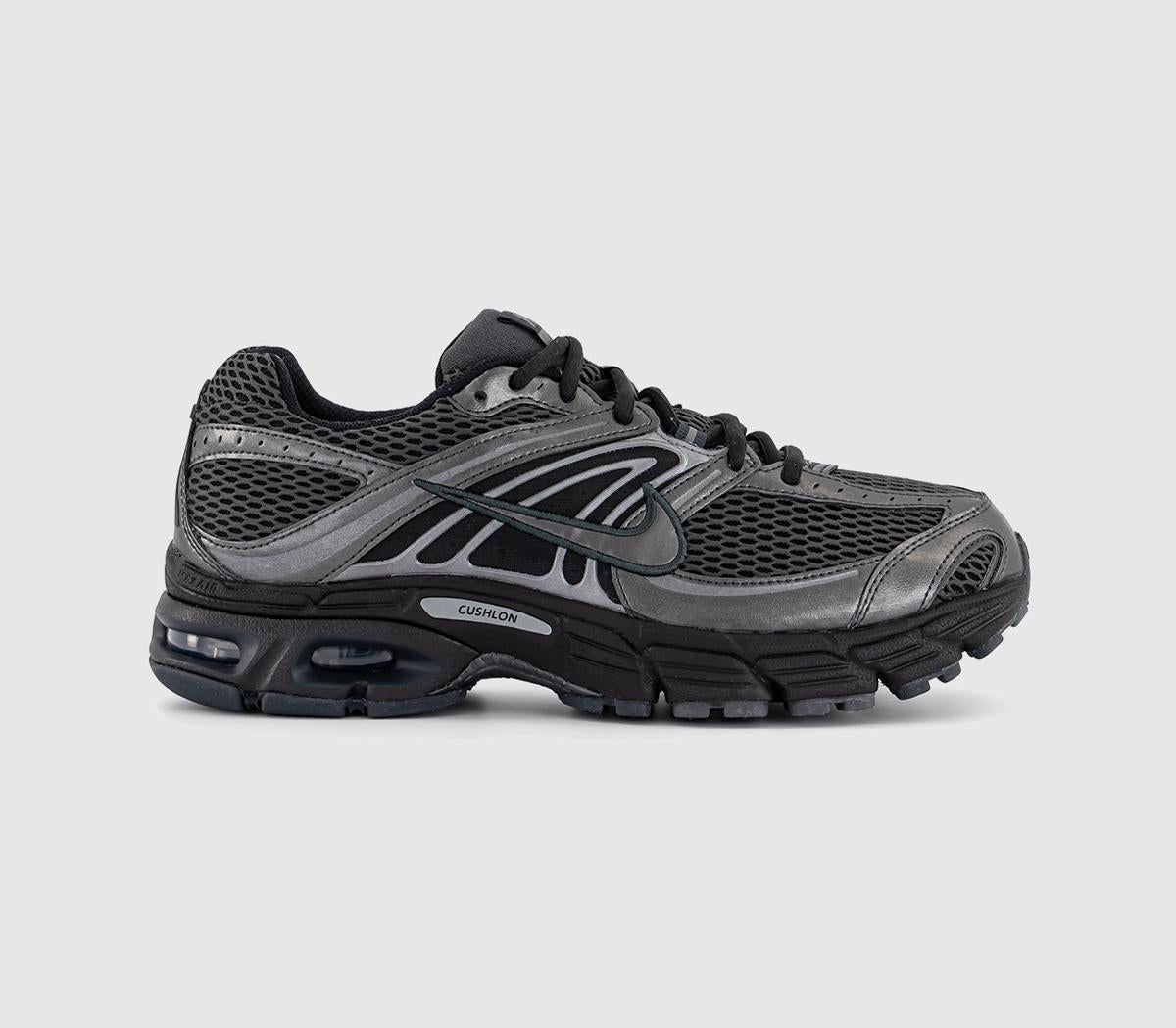 Nike Air Max Moto Trainers Black Dark Smoke Grey Metallic Dark Grey