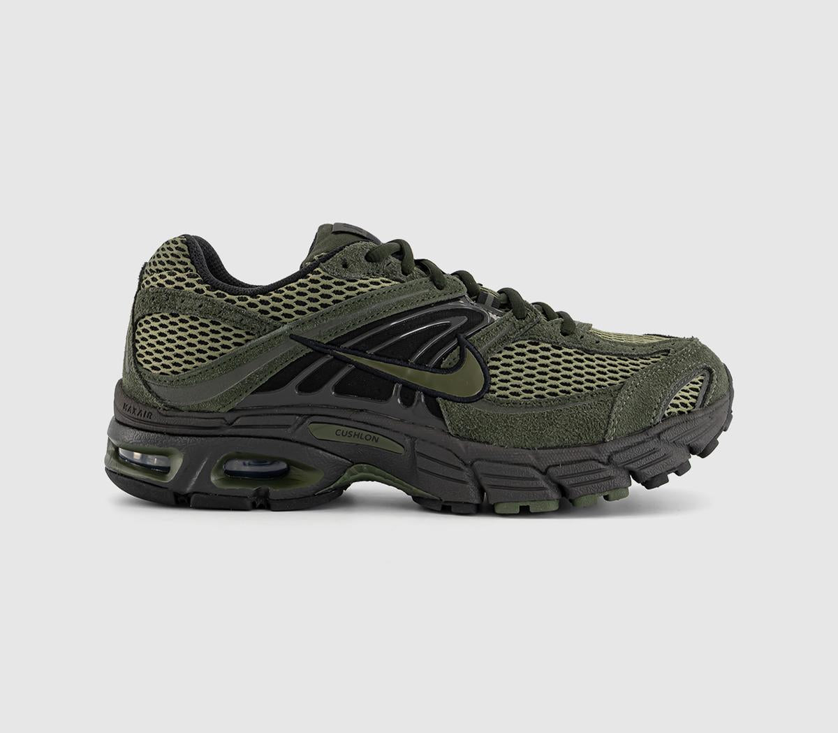 Nike Air Max Moto Trainers Sequoia Cargo Khaki Black Newsprint