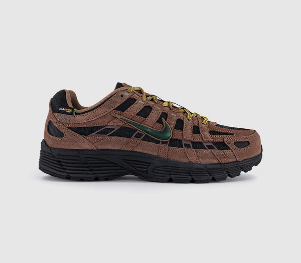 adidas P-6000 PRM Cordura Trainers Fauna Brown Gorge Green Black Archaeo Brown Saffron UK Size 8