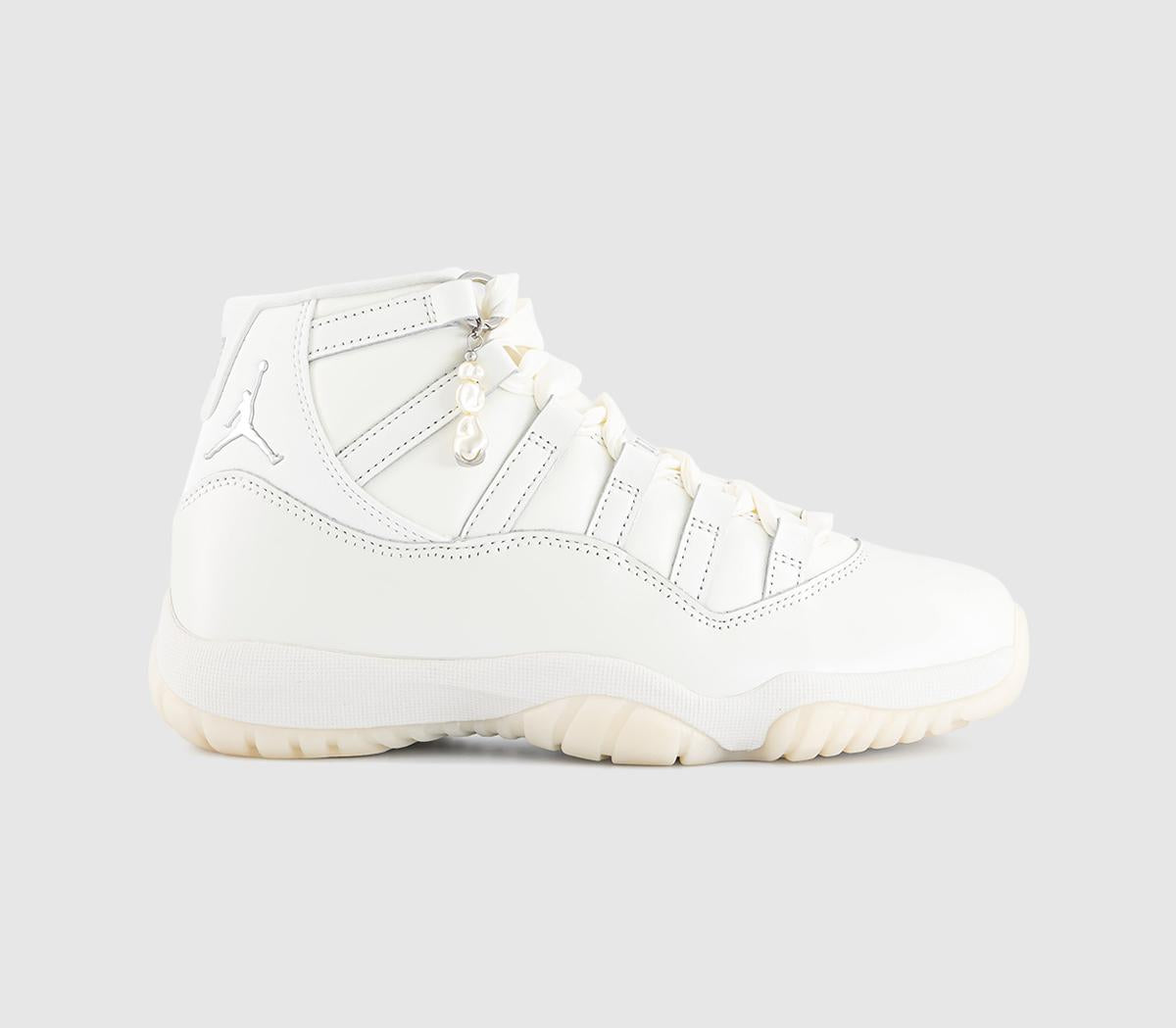 Jordan Air Jordan 11 Retro Trainers Sail Pearl Greywhite Mtlc Silver