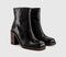 Womens OFFICE Alora Heeled Platform Boot Black Leather