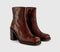 Womens OFFICE Alora Heeled Platform Boot Tan Leather