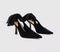 Womens OFFICE Heist Bow Back Court Heels Black