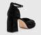 Womens OFFICE Mentor Two Part Platform Heels Black