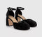 Womens OFFICE Mentor Two Part Platform Heels Black
