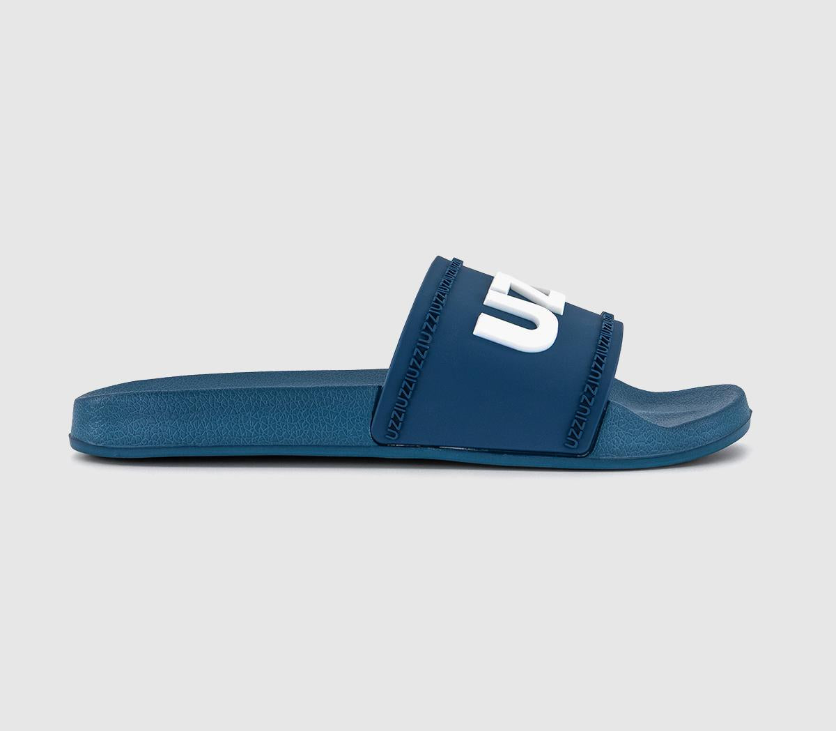 Mens OFFICE Rubber Pool Slider Dark Turquoise
