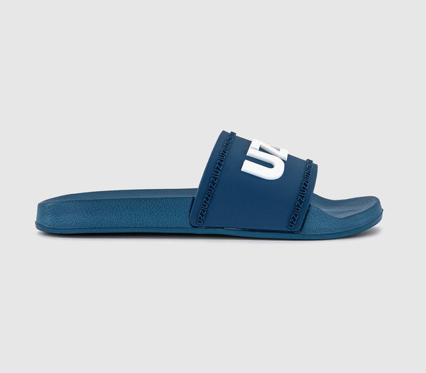 Mens OFFICE Rubber Pool Slider Dark Turquoise