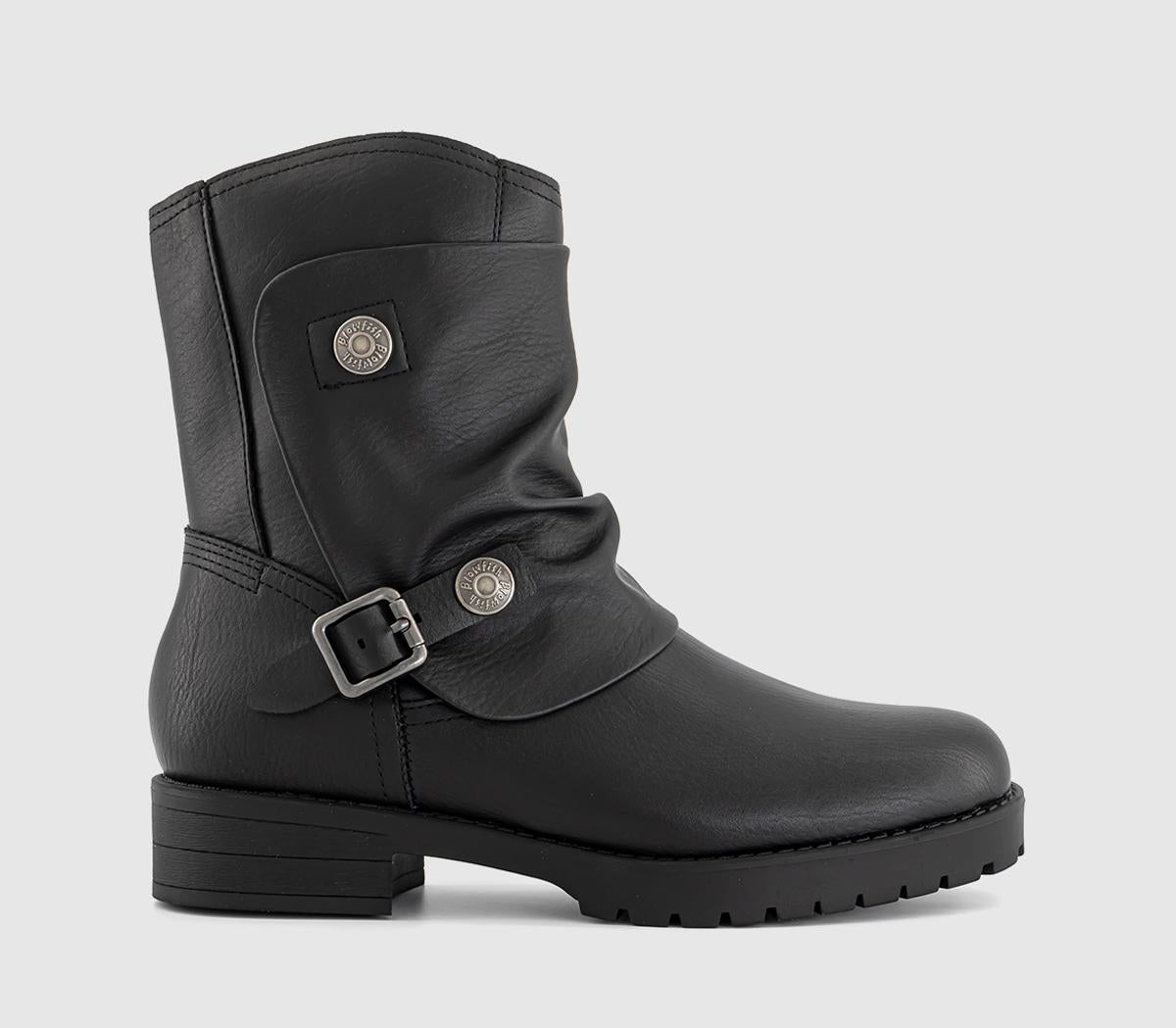 Womens Blowfish Malibu Dallas Buckle Boot Black