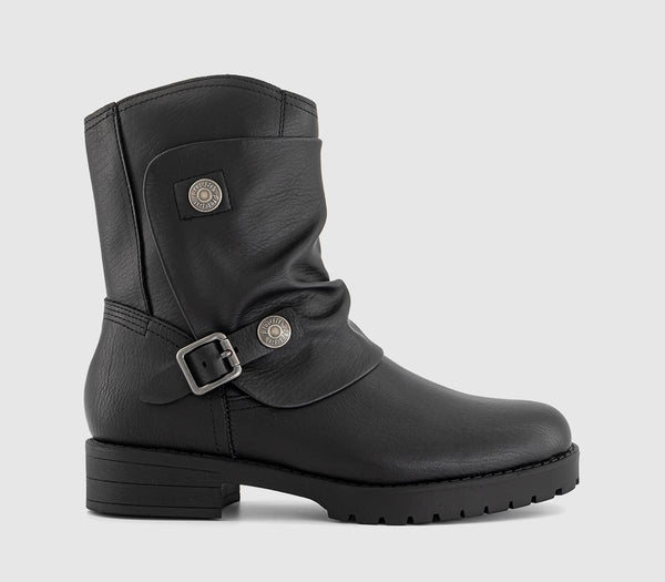 Womens Blowfish Malibu Dallas Buckle Boot Black