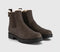 Womens Blowfish Malibu Dover Fur Lined Chelsea Boots Dark Brown