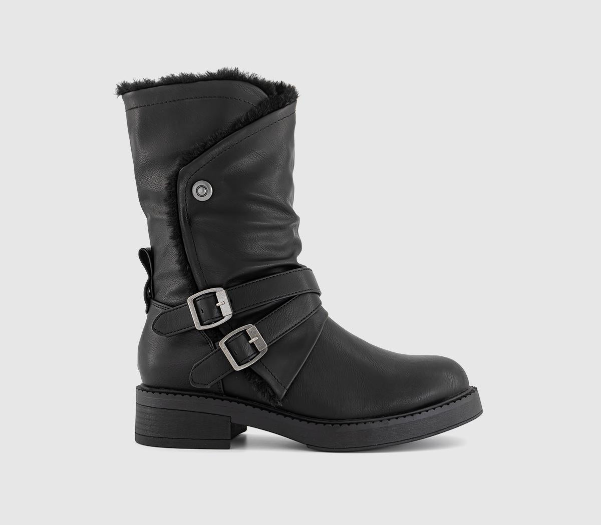 Womens Blowfish Malibu Voyage Fur Lined Boots Black