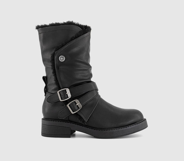 Womens Blowfish Malibu Voyage Fur Lined Boots Black