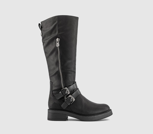 Womens Blowfish Malibu Virtue 2 Knee Boots Black