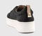 OFFICE Tangle Zip Detail Platform Trainers Black
