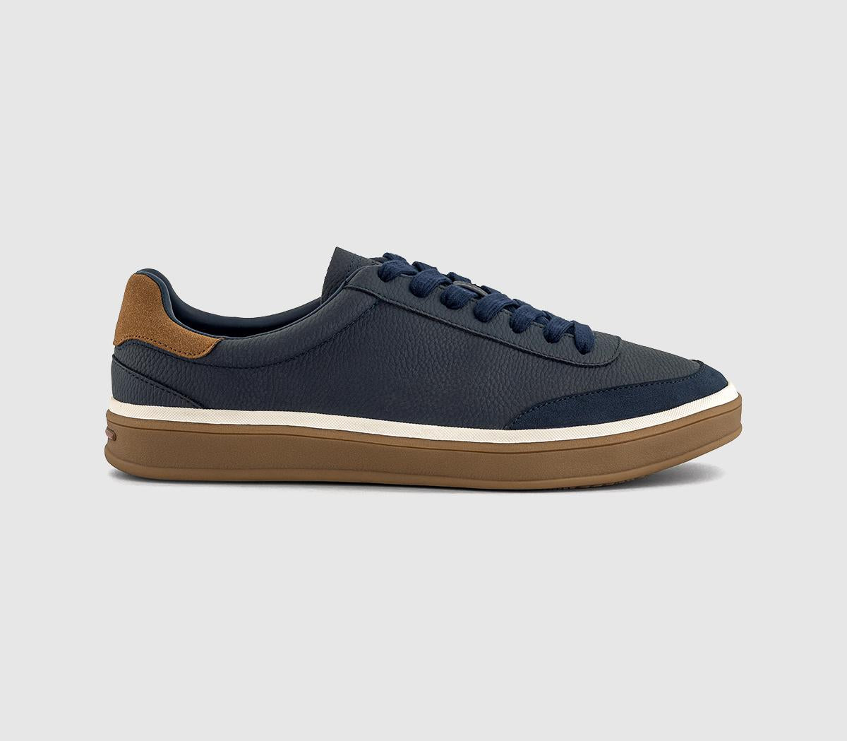 Mens OFFICE Constant Gum Sole Trainers Navy
