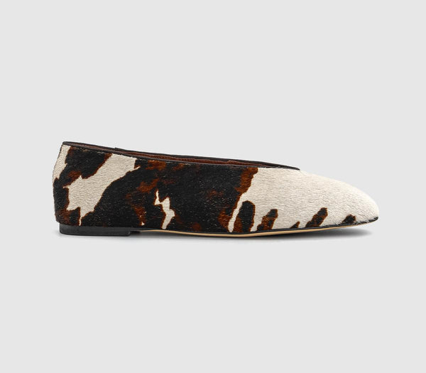 Womens Tony Bianco Bayley Ballet Pumps Tan Beige Cow