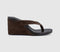Womens Tony Bianco Avanti Toe Post Wedge Heels Espresso Suede