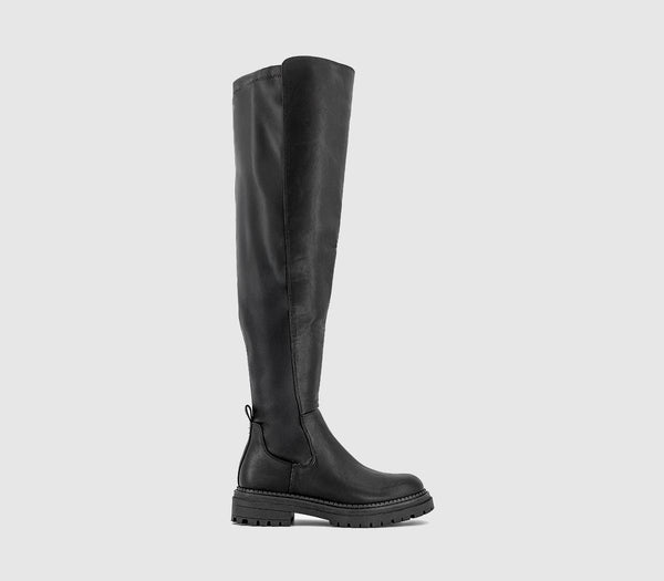 Womens OFFICE Karrie Over The Knee Boots Black