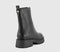 Womens OFFICE Atticus Front Zip Chunky Boots Black Leather