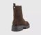 Womens OFFICE Atticus Front Zip Chunky Boots Brown Suede