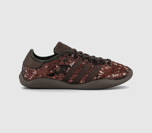 adidas Wales Bonner x adidas Karintha Sequin Trainers Dark Brown Core Black