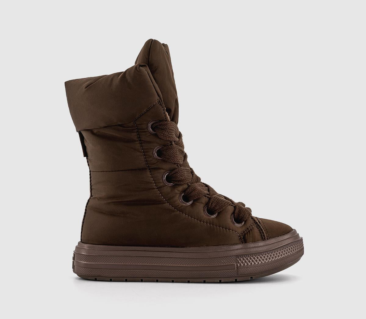 Womens Converse All Star Elements Boot Hi Top Brown Fudge Brown Fudge
