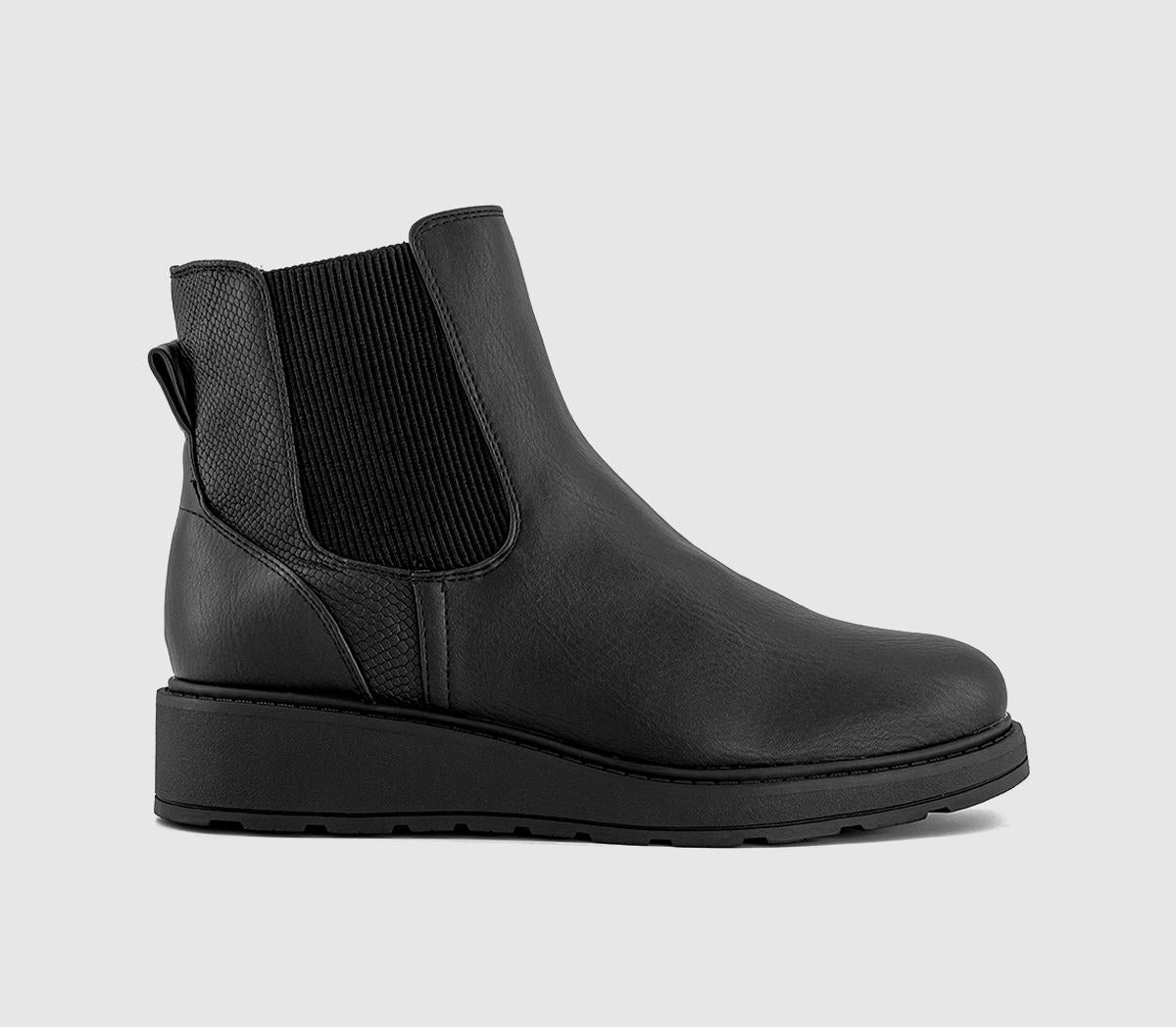 Womens Blowfish Malibu Kali Fur Lined Chelsea Boots Black