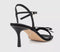 Womens OFFICE Mariah Bow Detail Heeled Sandals Black Satin