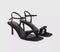 Womens OFFICE Mariah Bow Detail Heeled Sandals Black Satin