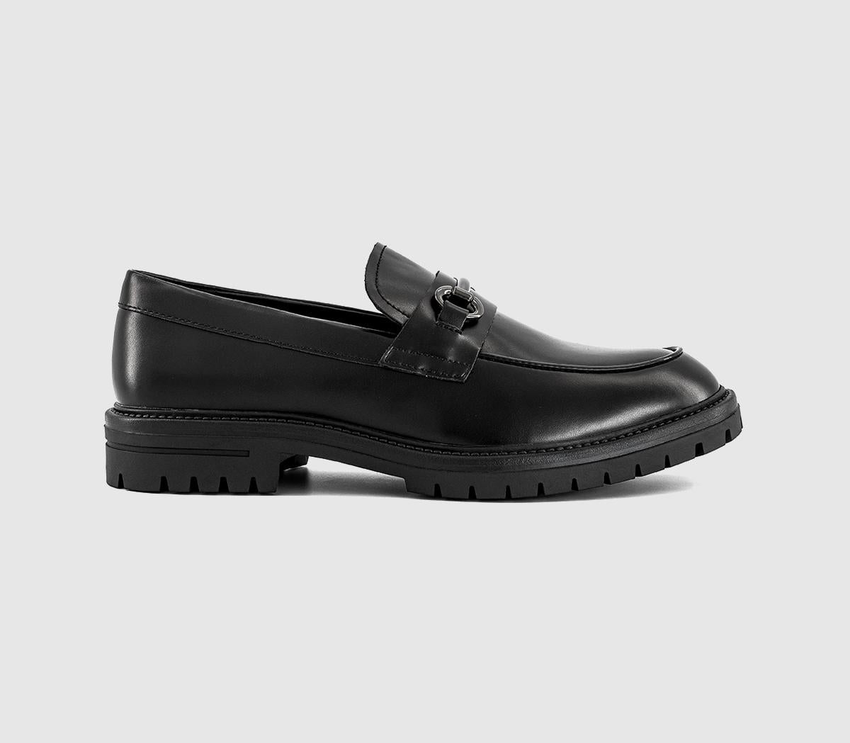 Mens OFFICE Morley Chunky Snaffle Loafers Black