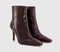 Womens OFFICE Alexis Heel Ankle Boots Burgundy Leather
